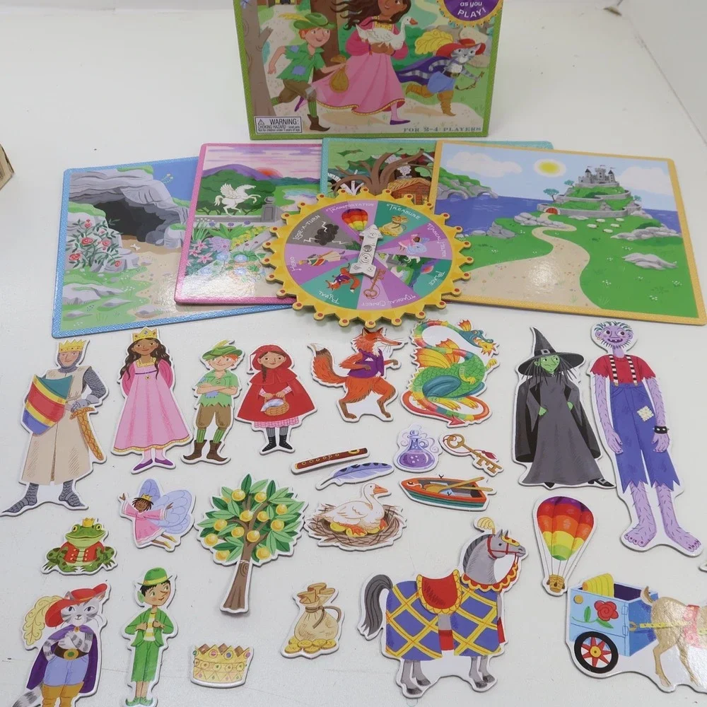 Eeboo Fairytale Spinner‎ Game Create Your Own Story 2-4 Players 2009 Complete